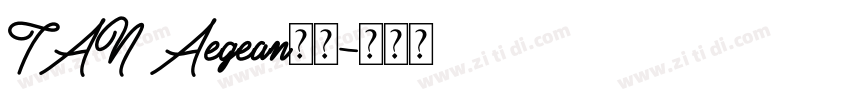 TAN Aegean字体字体转换